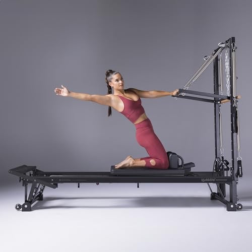 Ensemble Reformer Merrithew™ V2 Max Plus™ avec barre dentée haute précision (noir de jais)