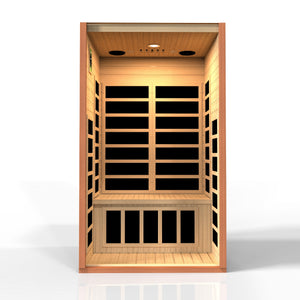 Sauna infrarouge lointain « Avila Elite » à très faible champ électromagnétique pour 1 personne | Dynamique