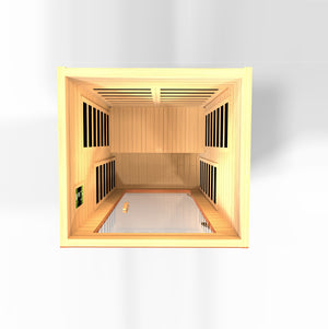 Sauna infrarouge lointain « Avila Elite » à très faible champ électromagnétique pour 1 personne | Dynamique