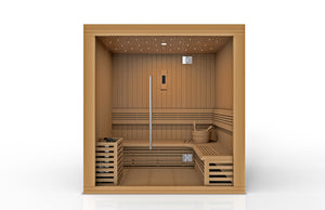 3 Person "Copenhagen" Traditional Steam Sauna | Golden Designs