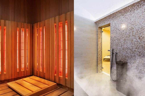Difference Between Steam & Infrared Saunas:  Benefits of Both?