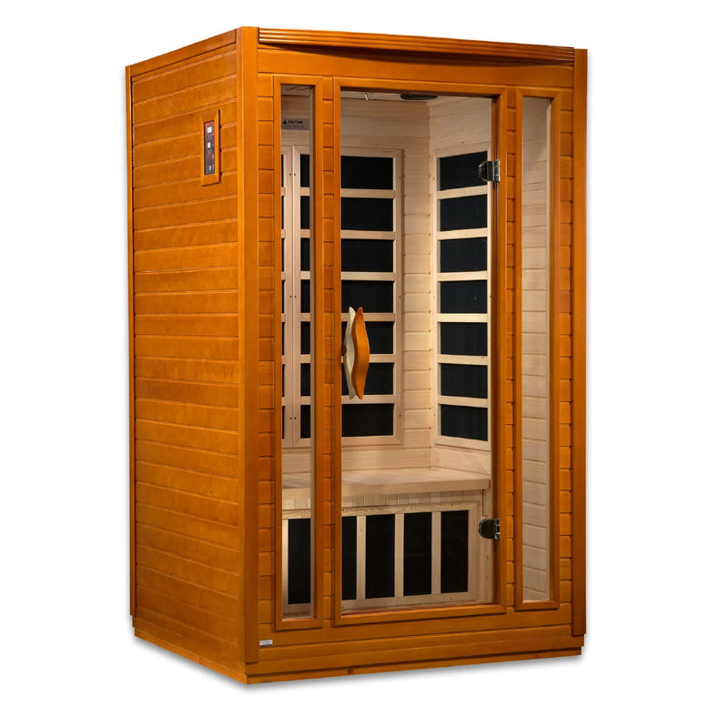 2 Person Dynamic "San Marino Elite" Low EM IR Sauna | Golden Designs