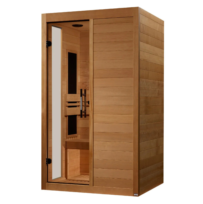 2 Person "S-Line" Low EMF FAR IR Sauna | Model Golden Designs