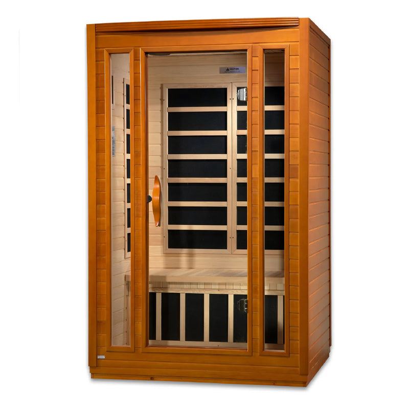 2 Person Dynamic "San Marino Elite" Low EM IR Sauna | Golden Designs