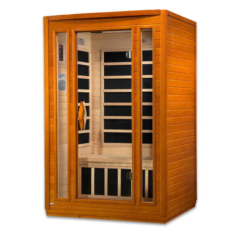 2 Person Dynamic "San Marino Elite" Low EM IR Sauna | Golden Designs