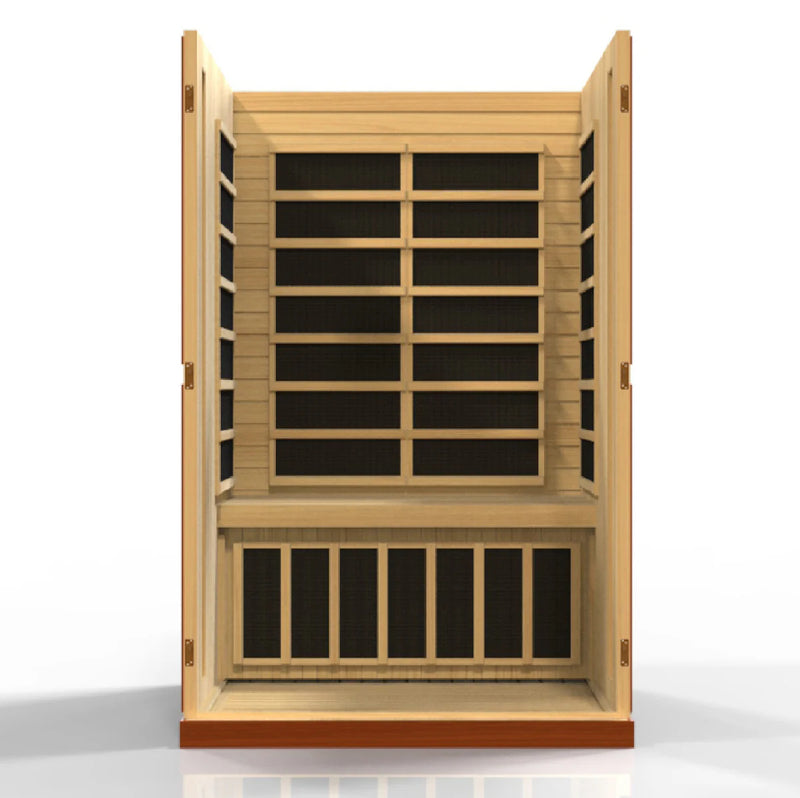 2 Person Dynamic "Vittoria Elite" Ultra Low EMF Far IR Sauna | Golden Designs