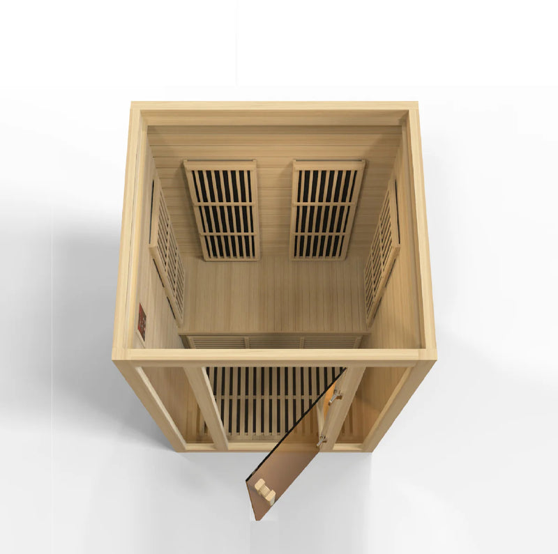 2 Person Maxxus "Seattle" Near Zero EMF Far IR Sauna | Golden Designs