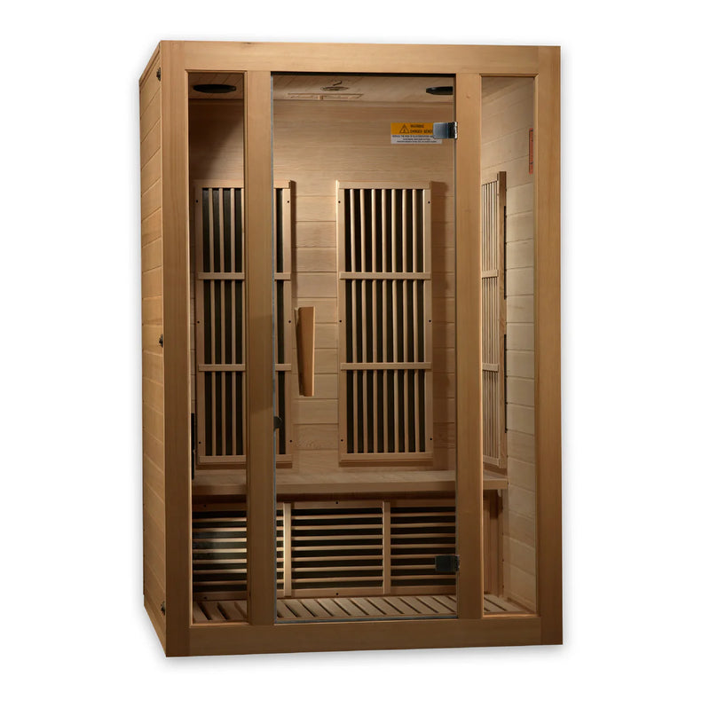 2 Person Maxxus "Seattle" Near Zero EMF Far IR Sauna | Golden Designs