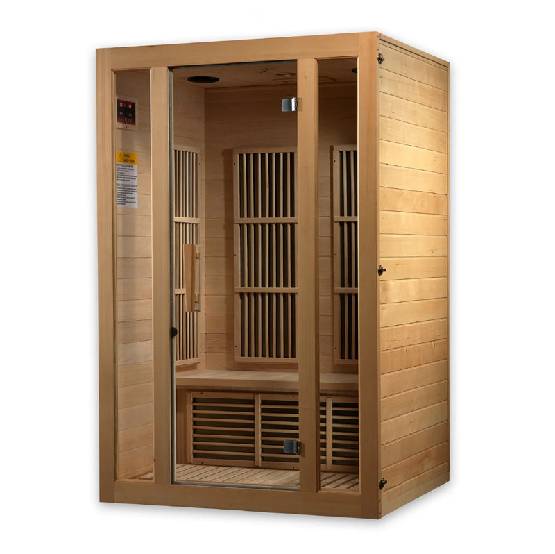 2 Person Maxxus "Seattle" Near Zero EMF Far IR Sauna | Golden Designs