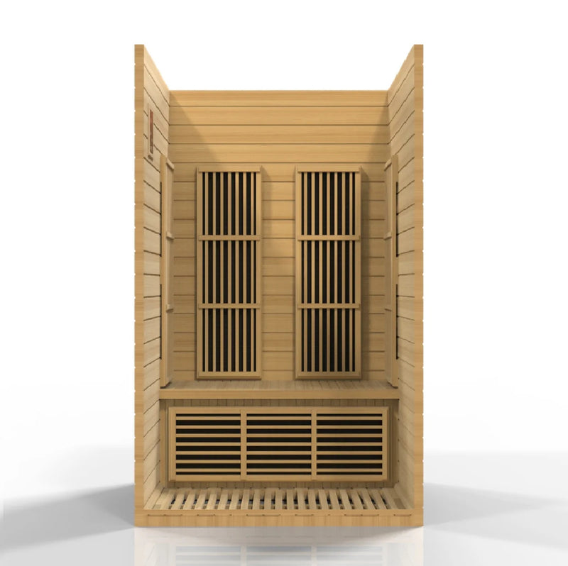 2 Person Maxxus "Seattle" Near Zero EMF Far IR Sauna | Golden Designs