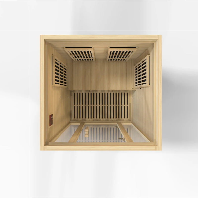 2 Person Maxxus "Seattle" Near Zero EMF Far IR Sauna | Golden Designs