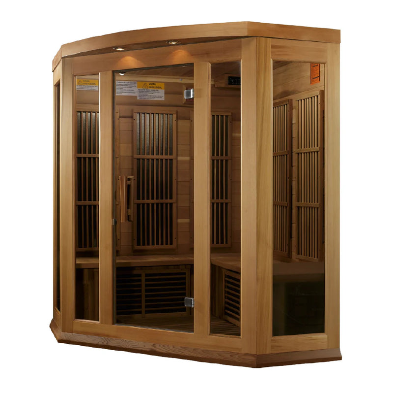 3 Person Maxxus "Avignon" Person Corner Near Zero EMF Far IR | Golden Designs