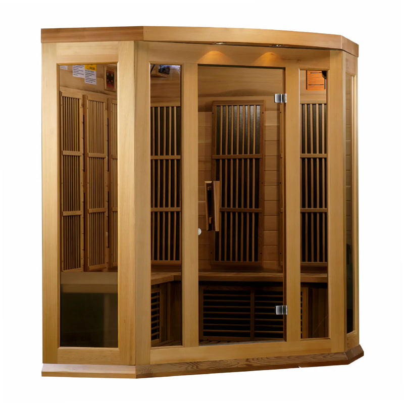 3 Person Maxxus "Avignon" Person Corner Near Zero EMF Far IR | Golden Designs