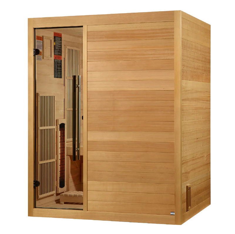 3 Person"Soria" Full Spectrum Harvia Traditional Hybrid Sauna | Golden Designs