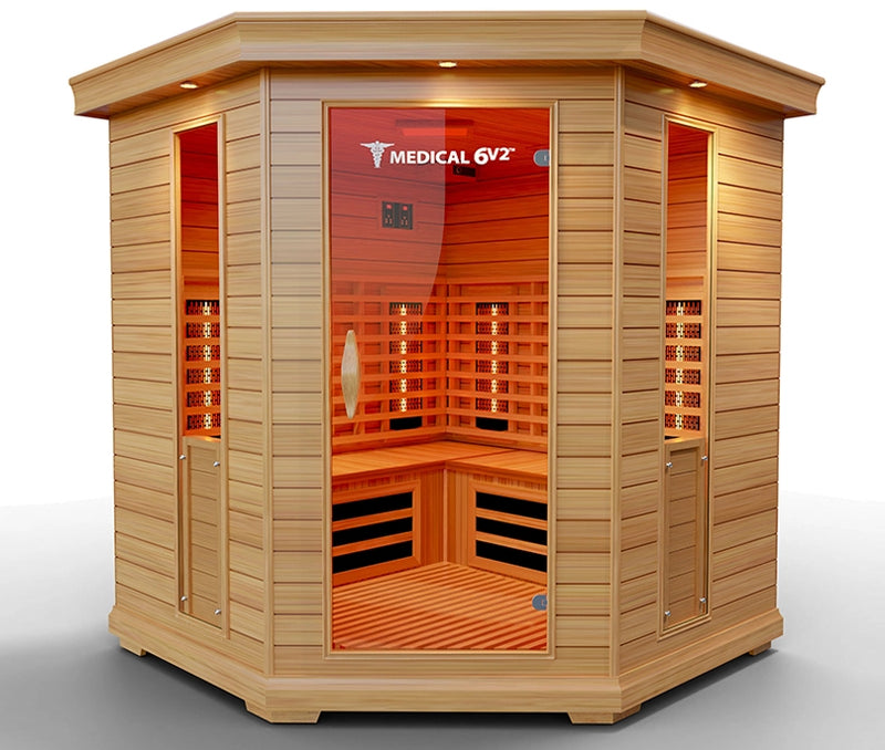 6 Person Indoor Infrared Full Spectrum Sauna | Medical 6 Plus™ V2