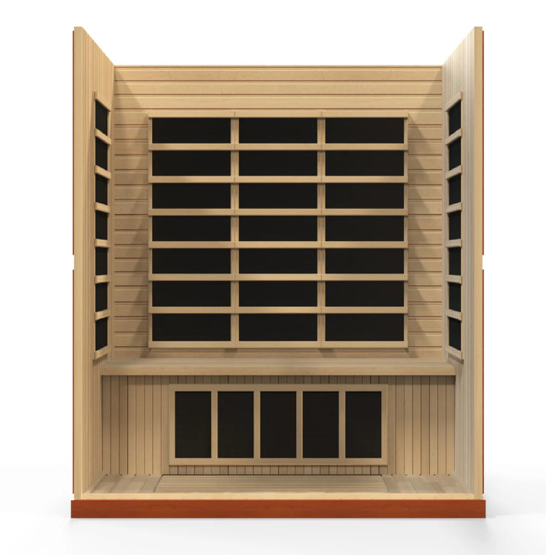 4 Person Dynamic "Bergamo" Ultra Low EMF FAR IR Sauna | Golden Designs