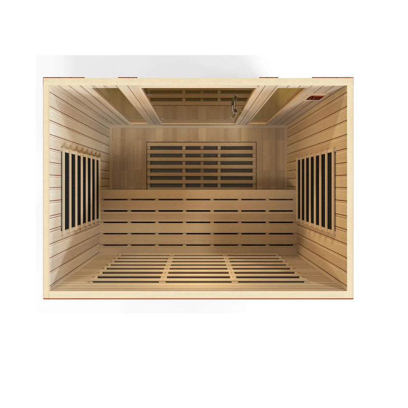4 Person Dynamic "Bergamo" Ultra Low EMF FAR IR Sauna | Golden Designs