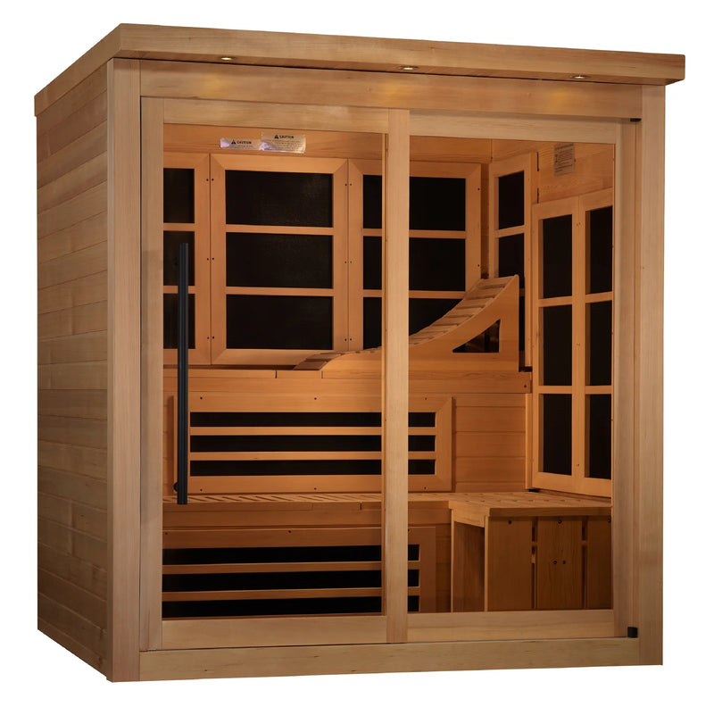 6 Person Near Zero EMF Far IR Sauna | Golden Designs