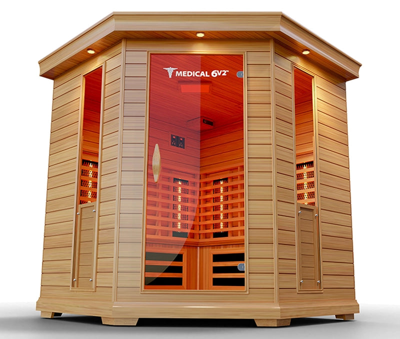 6 Person Indoor Infrared Full Spectrum Sauna | Medical 6 Plus™