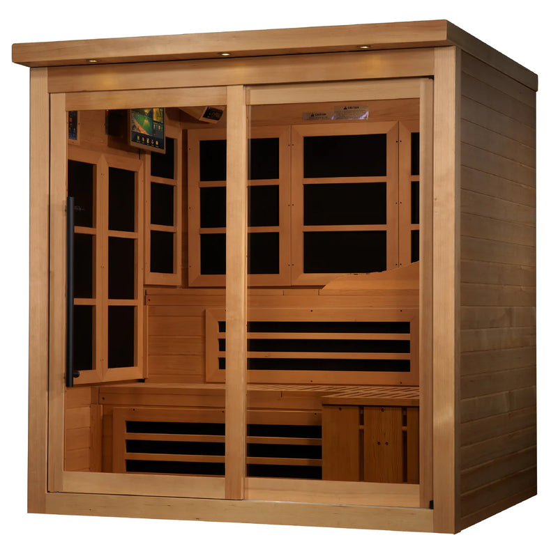 6 Person Near Zero EMF Far IR Sauna | Golden Designs
