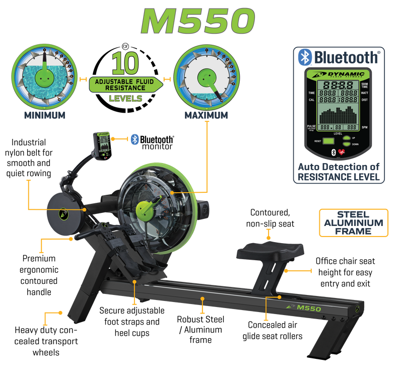 Dynamic Fluid Rower - M550