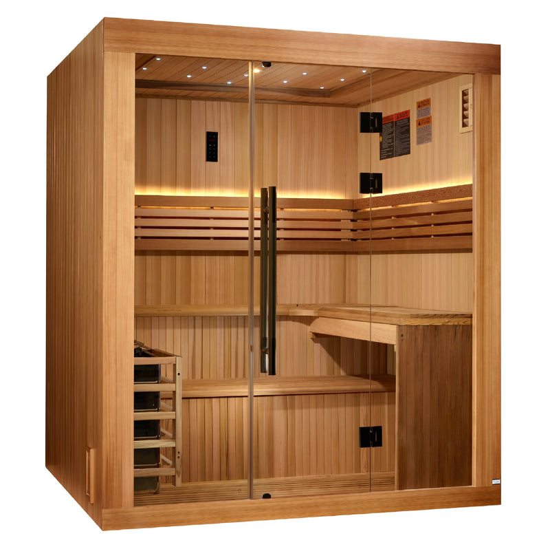 6 Person "Osla" Traditional Steam Sauna | Golden Designs