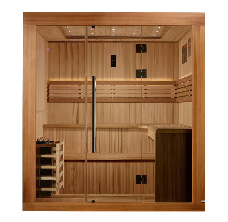 6 Person "Osla" Traditional Steam Sauna | Golden Designs