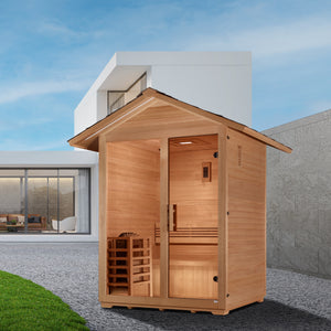 3 Person "Arlberg" Stream Outdoor Sauna | Golden Designs