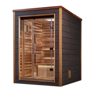 2 Person "Narvik" Outdoor/Indoor Steam Sauna | Golden Designs