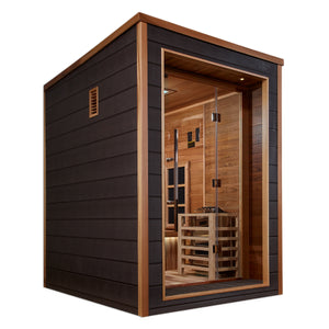 2 Person "Nora" Outdoor/Indoor Full Spectrum Sauna | Golden Designs