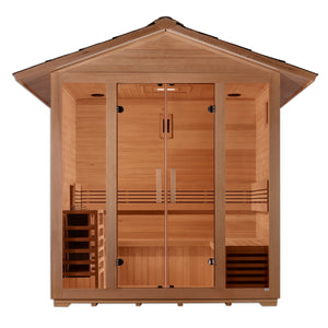 5 Person "Vorarlberg" Traditional Steam Outdoor Sauna | Golden Designs