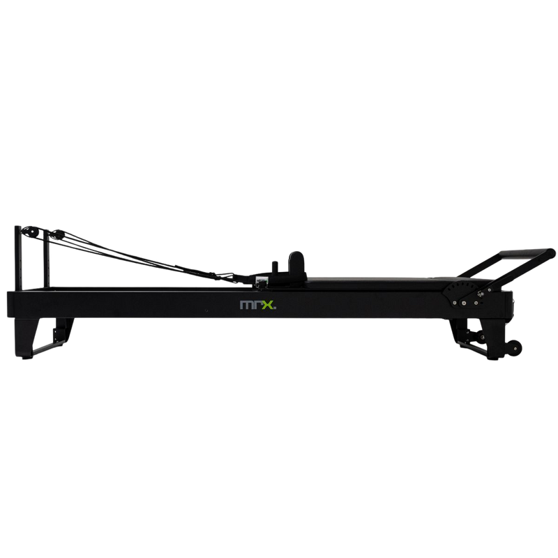 Black Pilates reformer with &