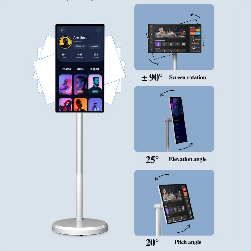 Modern Reform® Portable HD Touchscreen - 21.5 inch (White)