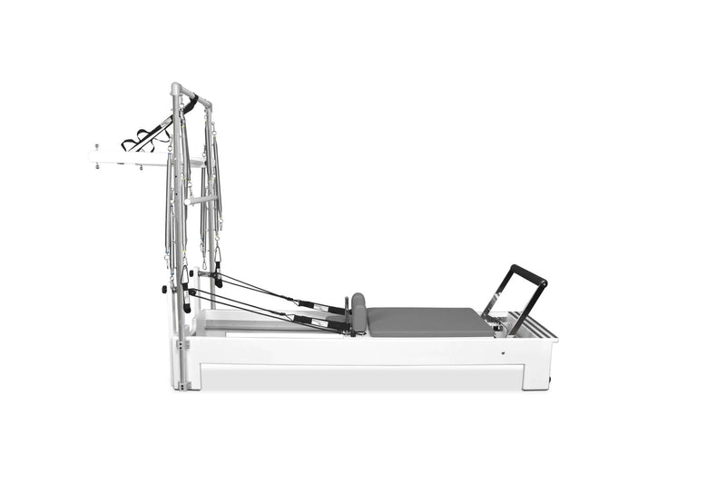 Private Pilates Elite Wood Reformer With Tower Bundle