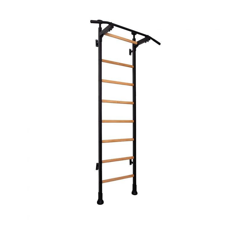 BenchK Steel Swedish Ladder (Floor-to-Ceiling) Black