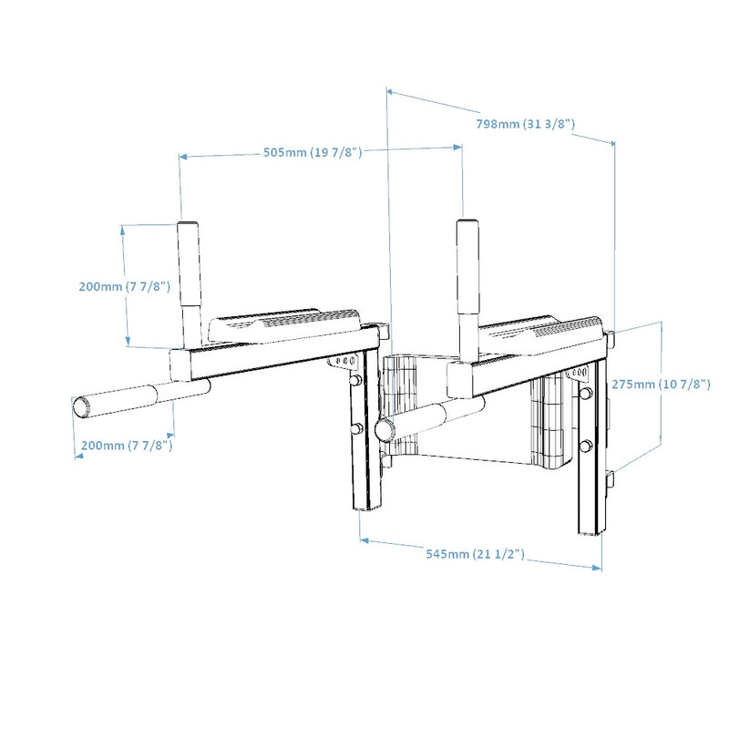 BenchK DB1W Dip Bar Attachment