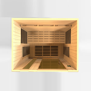 3 Person "Lugano Deluxe" Full Spectrum Infrared Sauna | Dynamic