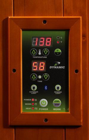 2 Person "Heming" Corner Low EMF Far Infrared Sauna | Dynamic